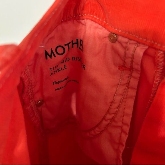 Mother Mid Rise Rider Corduroy Hopscotch Ankle Pants Size 26 - Picture 6 of 7